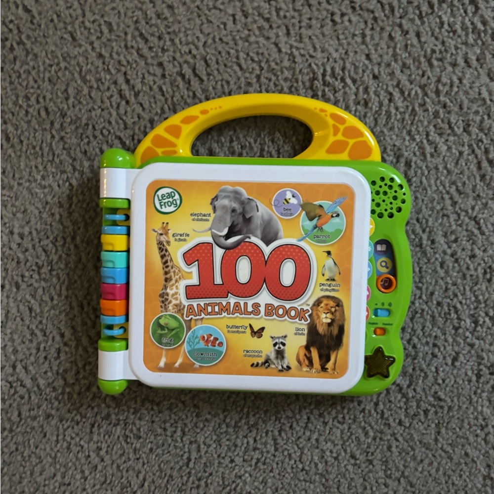 LeapFrog Green and Yellow Learning Toy Interactive Book